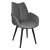 Стул мягкий с подлокотниками серый (арт 34209)