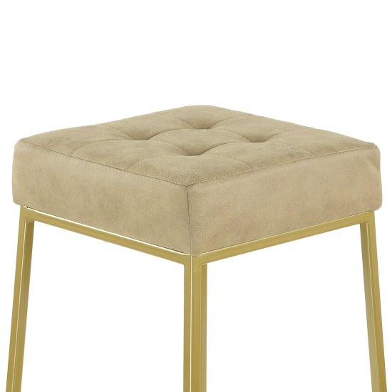 Барный стул мягкий бежевый лофт (арт 11461) Фото 3