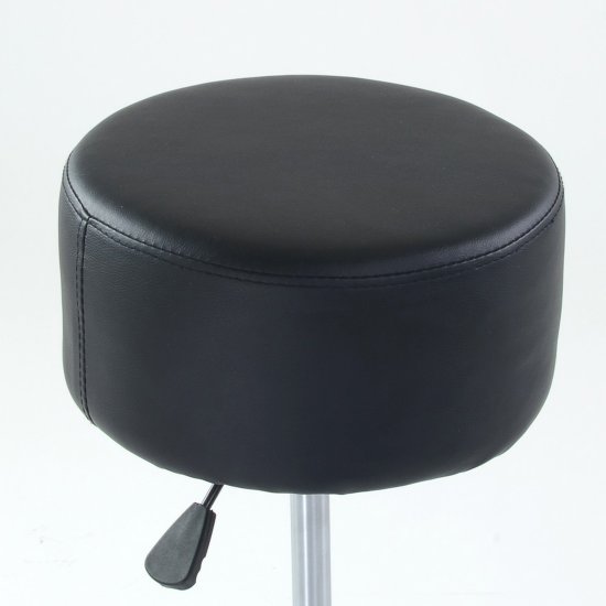 Полубарный стул ножки хром черный (арт 11424) Фото 2