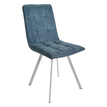 Стул на металлокаркасе голубой (арт 28818) - Фото 2