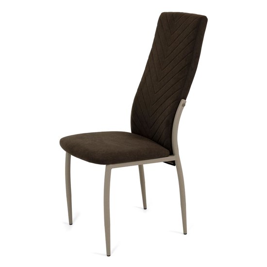 Стул на металлическом каркасе мягкий из велюра (арт 13544) Фото 3