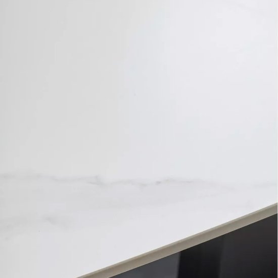 Стол раскладной керамический под мрамор современный (арт 33349) Фото 3