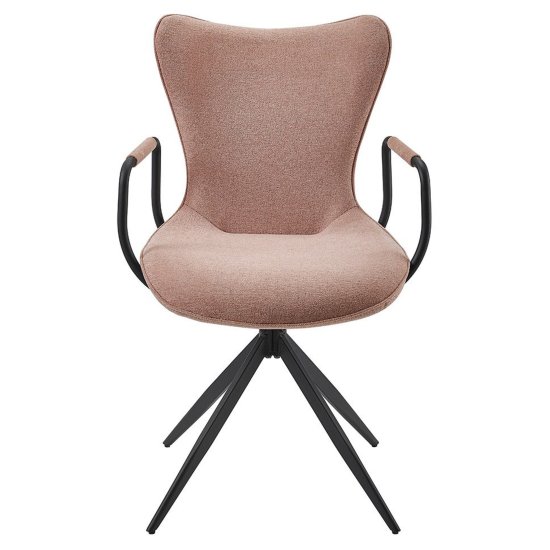 Стул на металлическом каркасе мягкий розовый (арт 32905) Фото 3