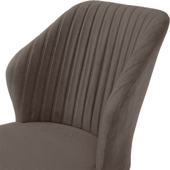 Стул барный на металлокаркасе мягкий из велюра (арт 35434) Фото 8