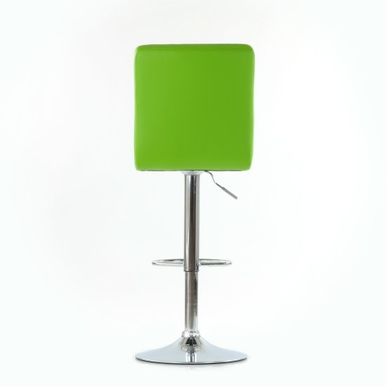 Барный стул с металлическими ножками зеленый регулируемый (арт 5579) Фото 4