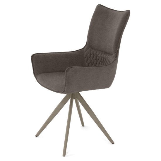 Стул дизайнерский на металлокаркасе мягкий с подлокотниками (арт 35558) Фото 2