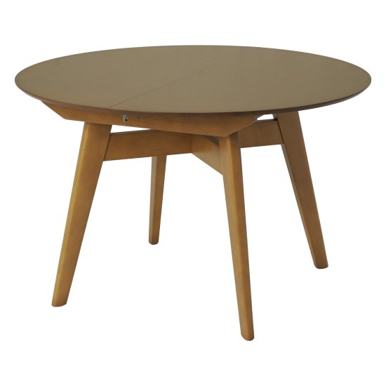 Стол кухонный раскладной круглый D-120(+35) см классический (арт 29127) Фото 4