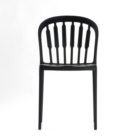 Стул ножки черные черный современный (арт 6598) Фото 2