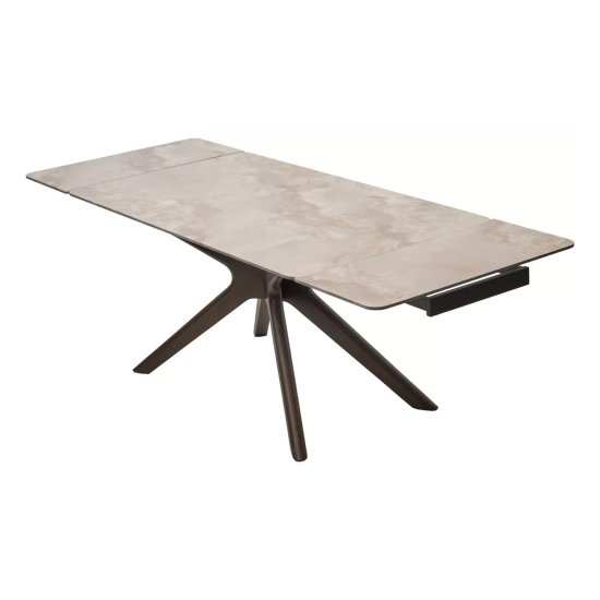 Стол раздвижной керамический на одной ножке (арт 33536) Фото 10