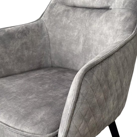 Стул с подлокотниками с обивкой из велюра (арт 33930) Фото 2