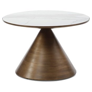 Журнальный столик керамический на одной ножке (арт 31617) - Фото 2