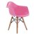 Стул-кресло с подлокотниками розовый eames (арт 29404)