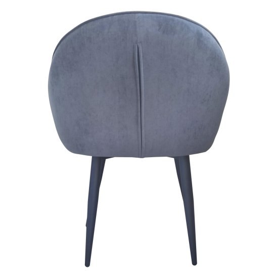 Стул на металлокаркасе мягкий серый (арт 31839) Фото 4