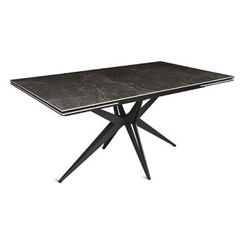 Стол керамический под мрамор на одной ноге (арт 32866) - Фото 2