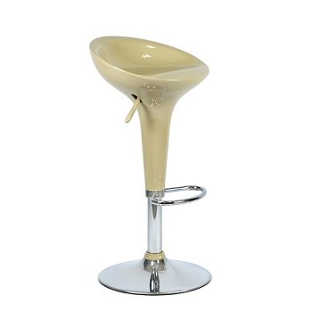 Стул барный высокий на металлическом каркасе пластиковый (арт 2369) - Фото 2