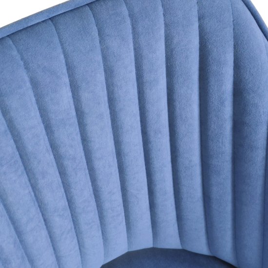 Стул мягкий кремовый велюровый в современном стиле (арт 31954) Фото 2