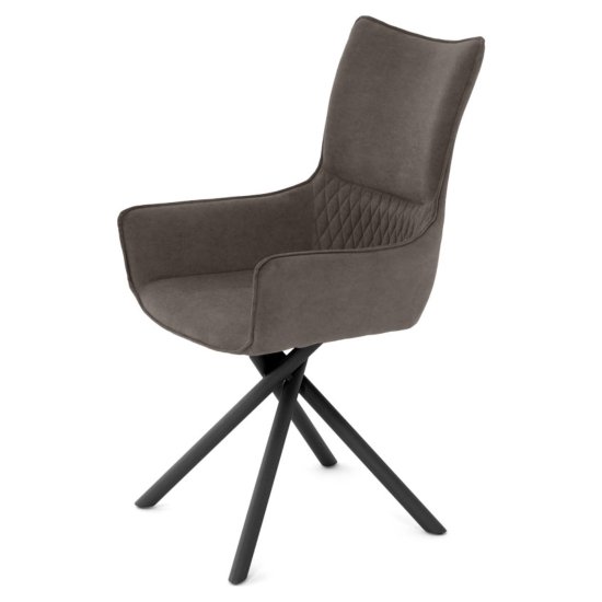 Стул дизайнерский мягкий с подлокотниками из велюра (арт 35553) Фото 2