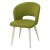 Стул на металлокаркасе зеленый из велюра (арт 26912)