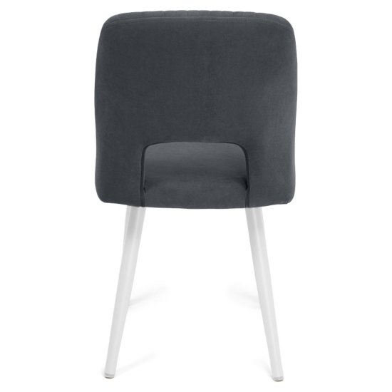 Стул кухонный на металлокаркасе мягкий серый современный (арт 19816) Фото 6