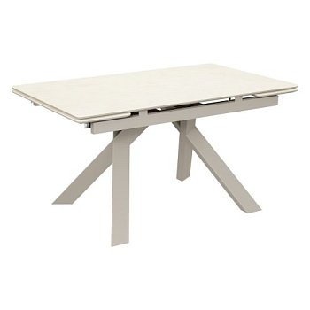 Стол керамический бежевый 140 см (арт 35084) - Фото 2