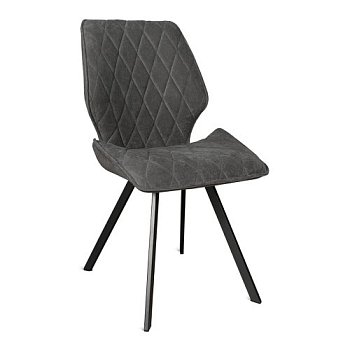 Стул на металлокаркасе мягкий серый в современном стиле (арт 14781) - Фото 2