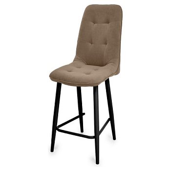 Стул барный на металлокаркасе мягкий из велюра (арт 20857) - Фото 2