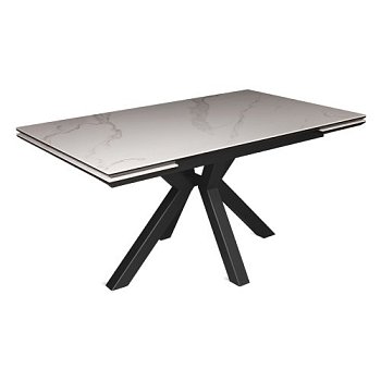 Стол обеденный керамический под мрамор на одной ножке (арт 33887) - Фото 2
