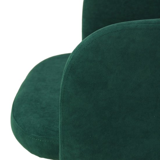 Стул барный высокий мягкий зеленый из велюра (арт 27116) Фото 5