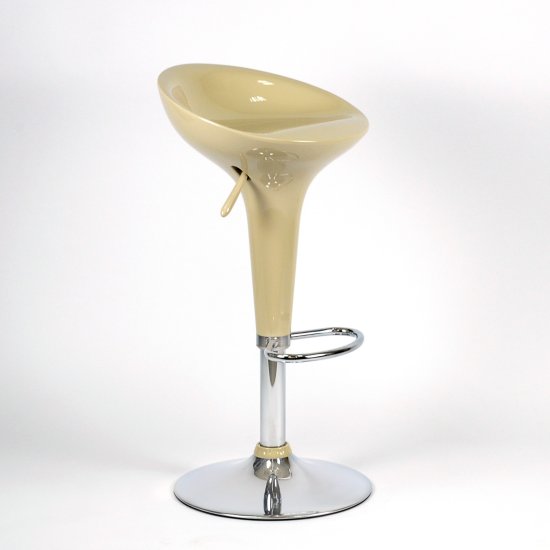 Стул барный высокий на металлическом каркасе пластиковый (арт 2369) Фото 2