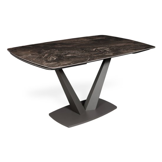 Стол дизайнерский раздвижной с керамическим покрытием (арт 32464) Фото 1