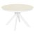 Стол раскладной круглый керамический кремовый (арт 32703)
