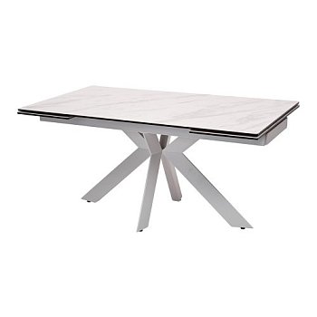 Стол раздвижной керамический на одной ноге 160 см (арт 7536) - Фото 2