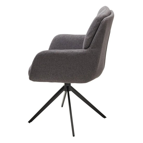 Стул с черными ножками мягкий с подлокотниками (арт 32364) Фото 3