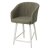 Полубарный стул на металлическом каркасе из велюра (арт 27958)