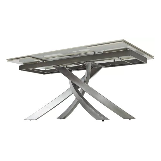 Стол кухонный раскладной керамический под мрамор (арт 33369) Фото 2