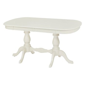 Кухонный стол овальный белый 160 см классика (арт 1895) - Фото 2