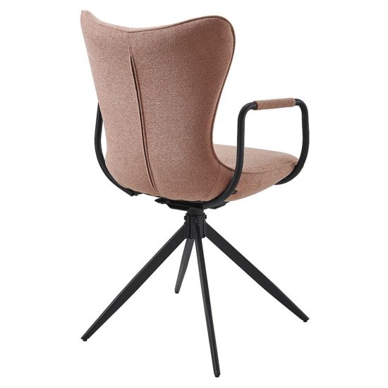 Стул на металлическом каркасе мягкий розовый (арт 32905) Фото 2