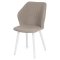 Стул для кухни бежевый с обивкой из велюра (арт 25950)