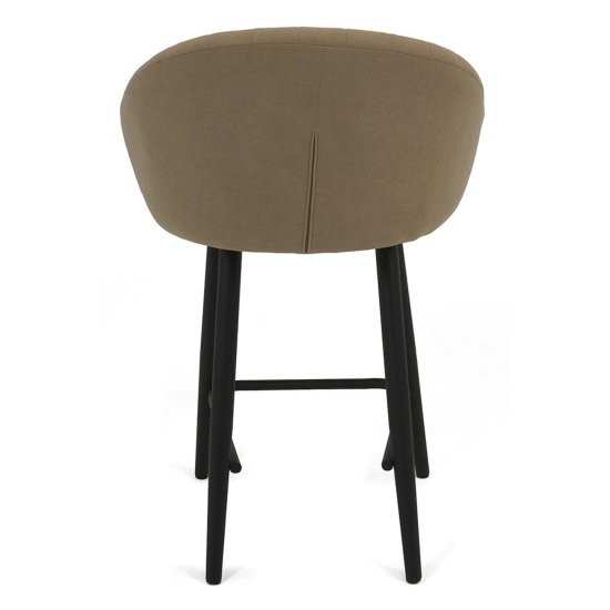 Полубарный стул на металлокаркасе велюровый (арт 25389) Фото 6