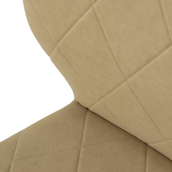 Стул ножки черные слоновая кость из велюра (арт 23737) Фото 3