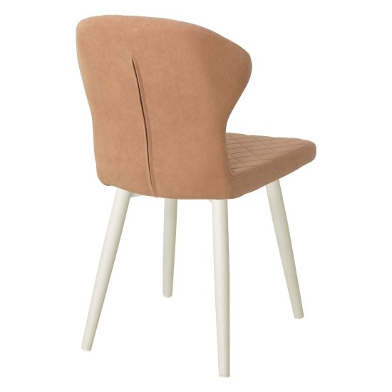 Стул с мягким сидением бежевый из велюра (арт 19342) Фото 2