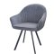 Стул на металлокаркасе с подлокотниками серый (арт 31842)