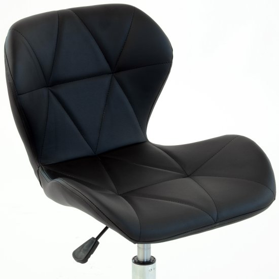 Стул дизайнерский с мягким сидением черный (арт 14987) Фото 3