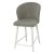 Полубарный стул с мягким сидением с обивкой из велюра (арт 22530)