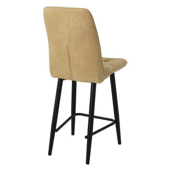 Полубарный стул на металлическом каркасе слоновая кость (арт 20844) Фото 2