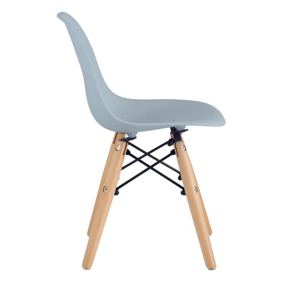 Стул деревянный серый пластиковый eames (арт 29400) Фото 3