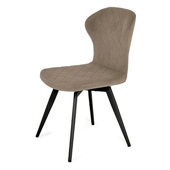 Стул на металлическом каркасе мягкий велюровый (арт 31215) - Фото 2