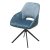 Стул на металлическом каркасе мягкий синий современный (арт 32438)