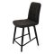 Полубарный стул на металлокаркасе с обивкой из велюра (арт 18777)