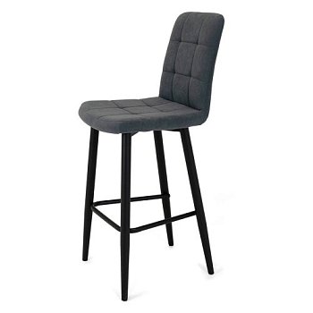 Стул барный на металлокаркасе с мягким сидением (арт 18912) - Фото 2